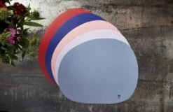 Aida Raw Organic Tischset 33,5x41 Cm, Azure -Alderaine Geschaft aida raw tischset organic 35