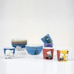 Arabia Mumin Schüssel "Mumin Auf Abenteuer - Umzug" Ø15cm, Grau -Alderaine Geschaft arabia mumin schussel muminmutter 15cm aprikos 2