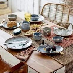 Bloomingville Hariet Tasse Steingut, Blau -Alderaine Geschaft bloomingville hariet cup blue stoneware 3