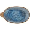 Bloomingville Hariet Teller Steingut 15x25 Cm, Blau 2 Bloomingville Hariet Teller Steingut 15x25 Cm, Blau -Alderaine Geschaft bloomingville hariet plate blue stoneware 0