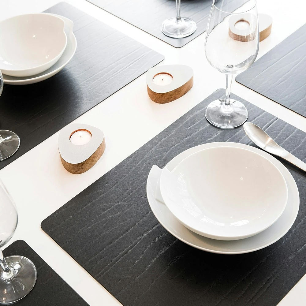 LIND DNA Square Buffalo Tischset L, Schwarz 5 LIND DNA Square Buffalo Tischset L, Schwarz – Bild 3