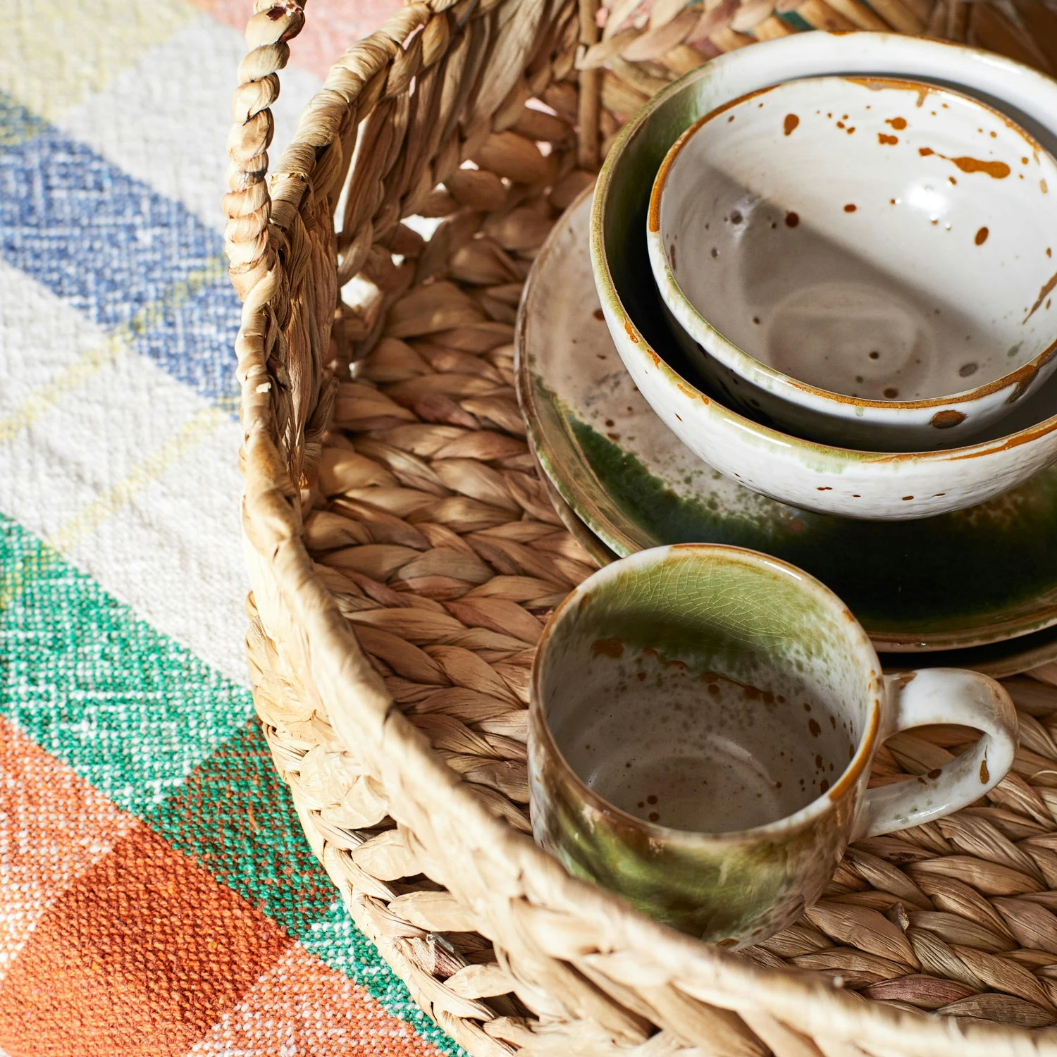 Madam Stoltz Schüssel 25 Cl, Grün / Weiß 6 Madam Stoltz Schüssel 25 Cl, Grün / Weiß – Bild 4