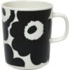 Marimekko Oiva/Unikko Tasse 25 Cl, Schwarz / Weiß -Alderaine Geschaft marimekko oiva unikko tasse 25 cl 0