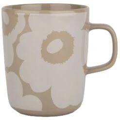 Marimekko Oiva/Unikko Tasse 25 Cl, Terra/Weiß
