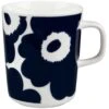 Marimekko Oiva/Unikko Tasse 25 Cl, Dunkelblau/Weiß -Alderaine Geschaft marimekko unikko mug 25 dl 0