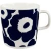Marimekko Oiva/Unikko Tasse 40 Cl, Dunkelblau/Weiß -Alderaine Geschaft marimekko unikko mug 4 dl 0