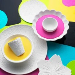 Mateus Lace Platte Ø34cm, Weiss -Alderaine Geschaft mateus lace platte 34cm blau 45