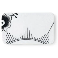 Royal Copenhagen Black Fluted Mega Butterteller, 155 Mm