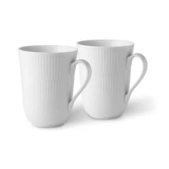 Royal Copenhagen White Fluted Tasse 33 Cl, 2er-pack