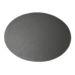 Tischset Oval, 35x48cm/ Grau
