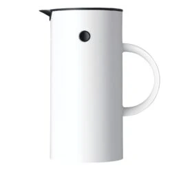 Stelton EM77 Classic Thermoskanne, Weiss Glänzend, 0,5L
