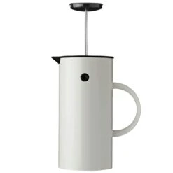 Stelton Stempelkanne Mit 8 Tassen, Weiss