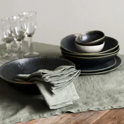 Linen Serviette 45x45 Cm, Khaki 8 Linen Serviette 45x45 Cm, Khaki -Alderaine Geschaft tell me more serviette leinen 45x45 cm 23