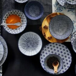 Nippon Blue Soba Schüssel 1 L, Dots -Alderaine Geschaft tokyo design nippon blue soba bowl 1 l 2